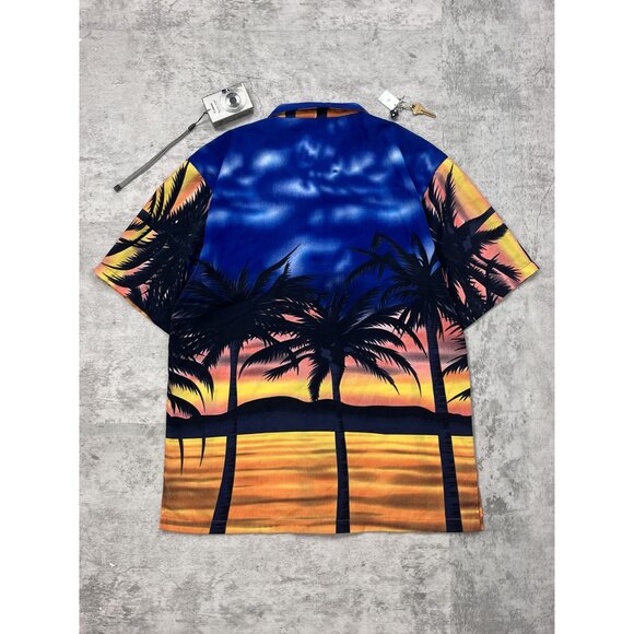 Vintage Maui Maui All Over Print Hawaii Tropical Button Up - Picture 2 of 5